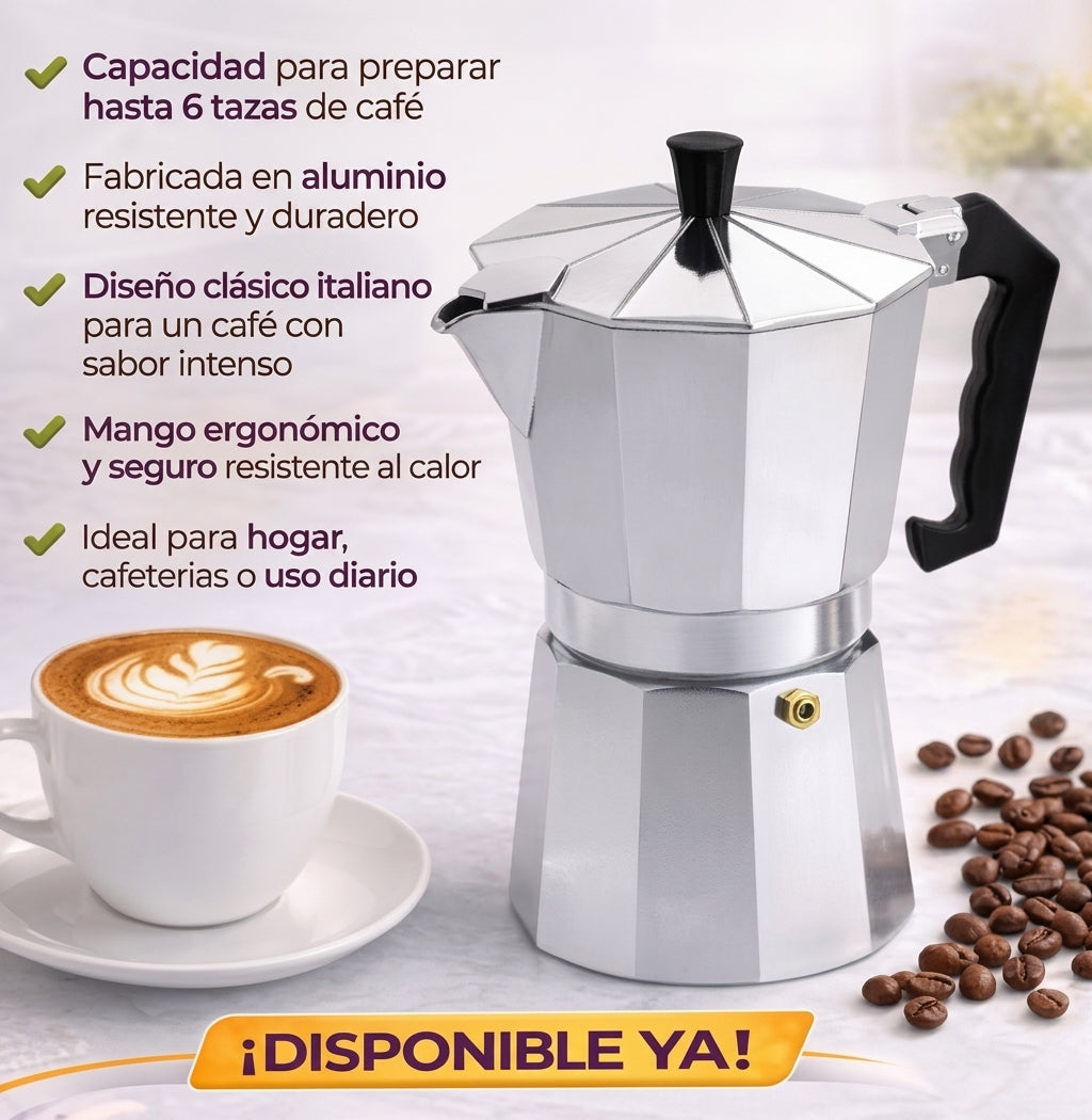 CAFETERA ITALIANA / GRECA DE ALUMINIO